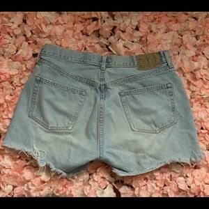 Abercrombie & Fitch White Wash Denim Jean Shorts